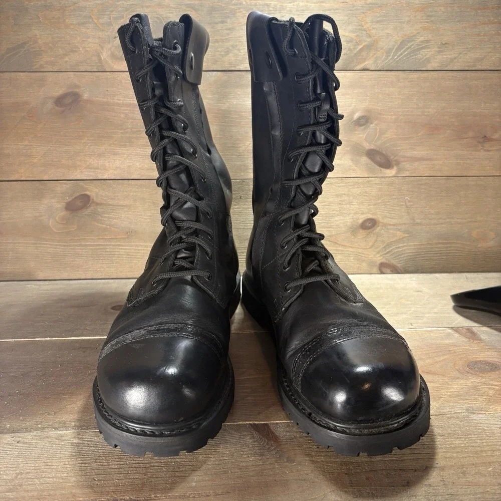 bates paratrooper mens size 12 shoes black leather tall combat military boots